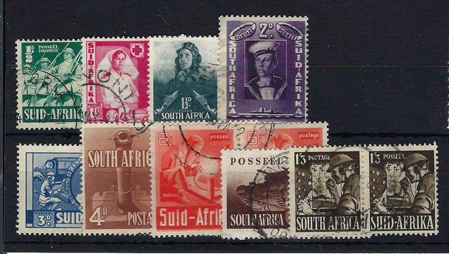 Image of South Africa SG 88/96 FU British Commonwealth Stamp